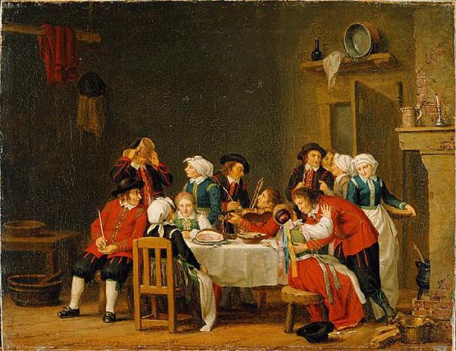 Convivial Scene in a Peasant's Cottage, Pehr Hillestrom